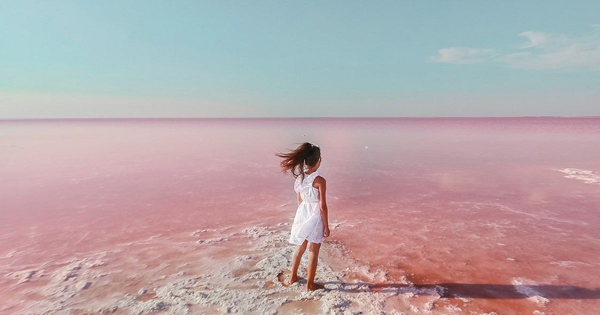 Laguna Rosa, the pink salt lagoon near Torrevieja
